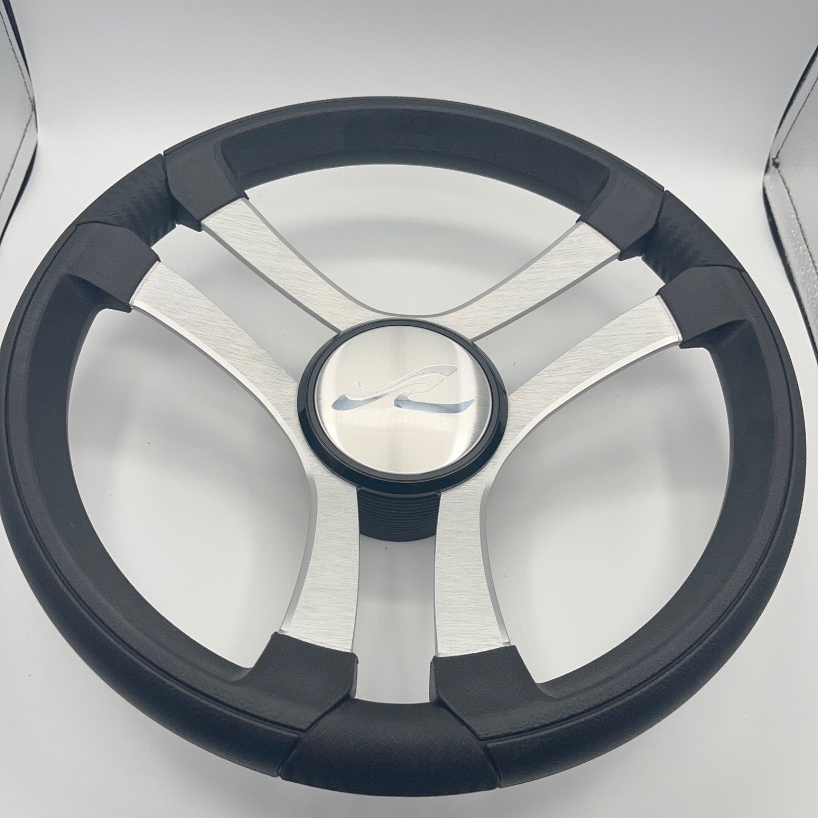 Benaco Boat Steering Wheel Brushed Aluminum Spokes | SeaRay Boats