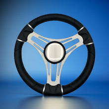 Gussi Italia Boat Steering Wheel Brushed Aluminum Spokes | Plain