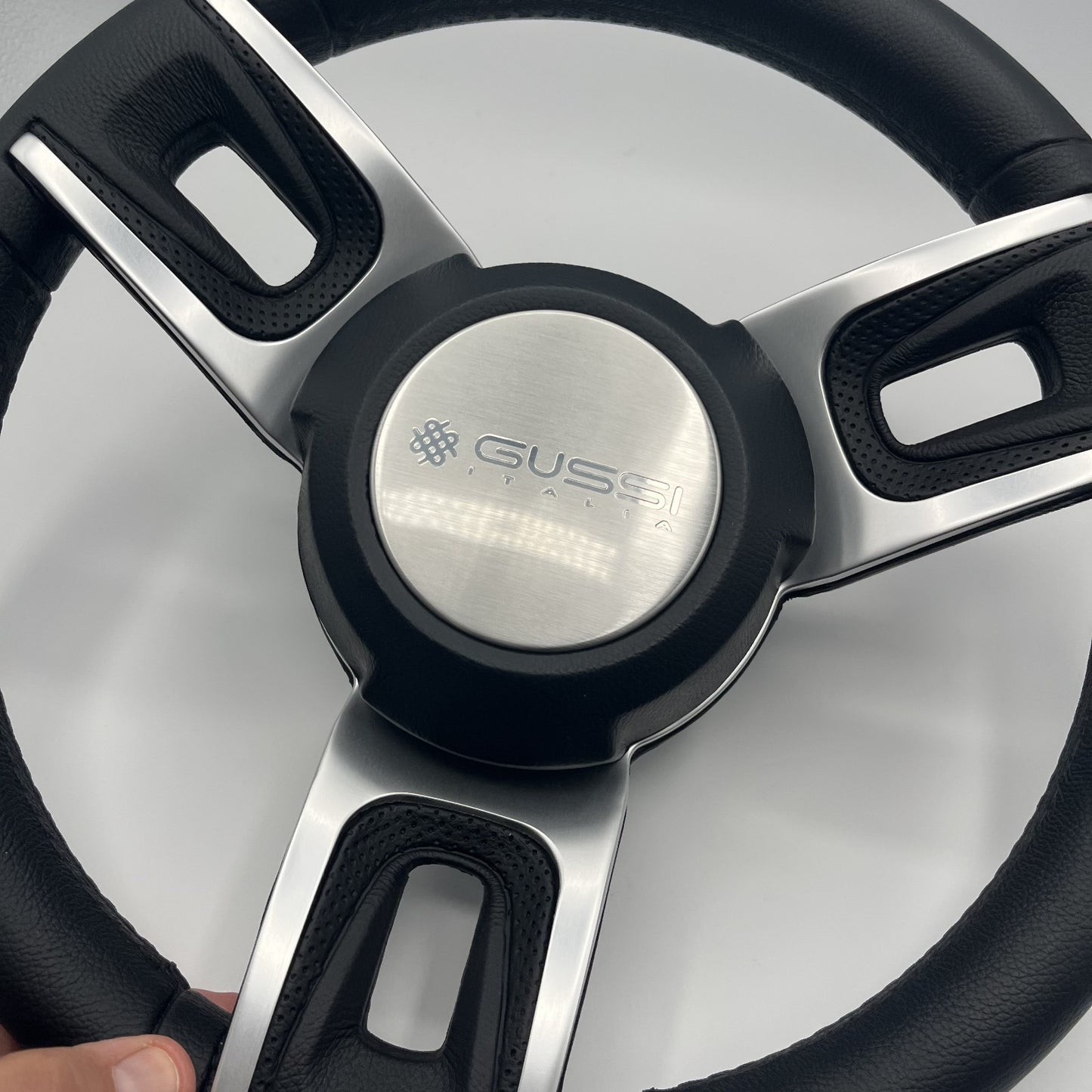 Gussi Italia Black Model 702 Steering Wheel | Gussi Italia