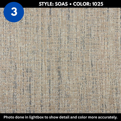 Woven Vinyl Flooring | Oasis - Driftwood | 8'6" Width | Choose Your Length