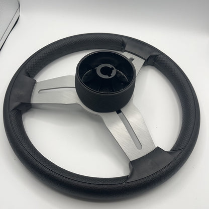 Model 15A Marine Steering Wheel Brushed Alum Spokes | Bentley Boats