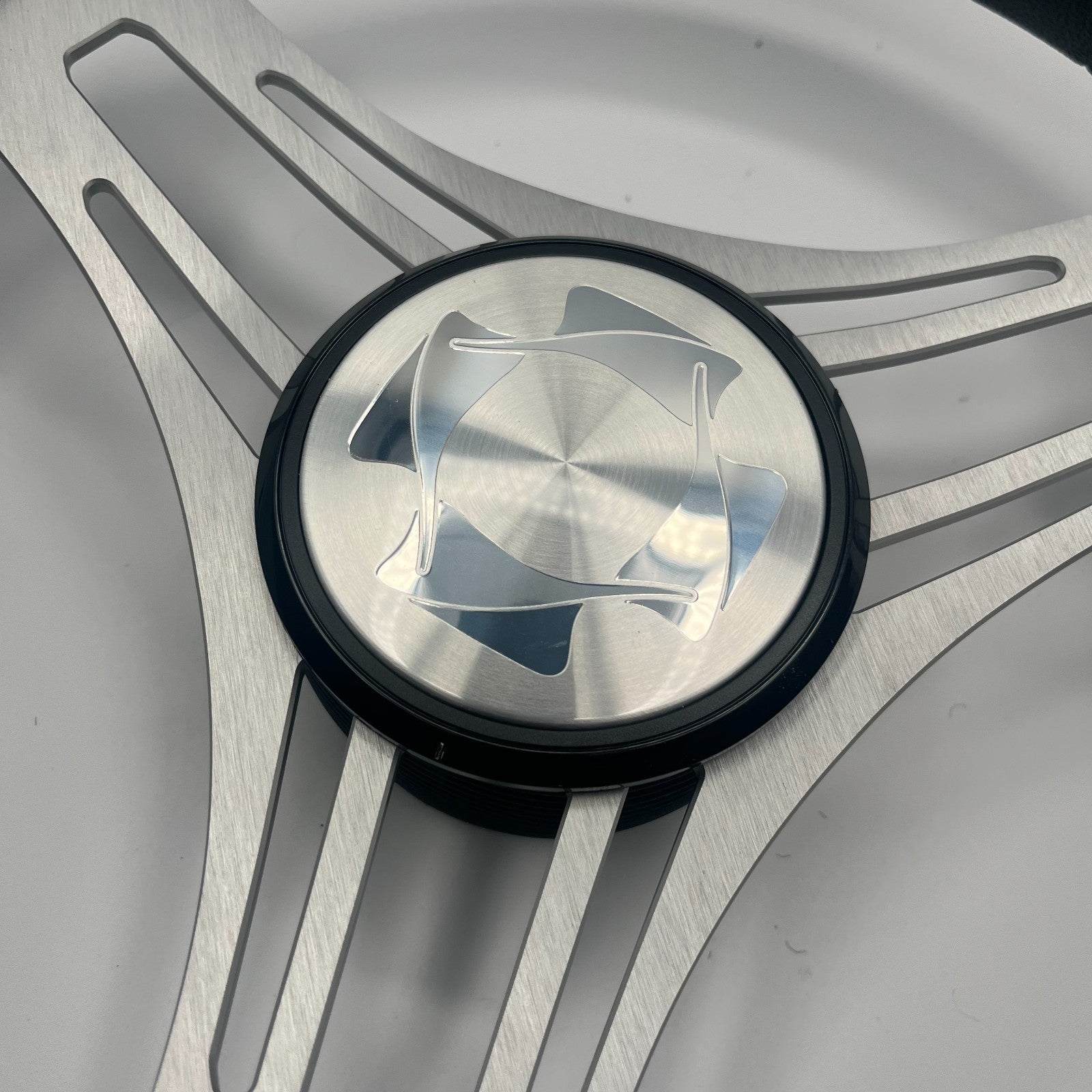 Verona Boat Steering Wheel Brushed Alum Spokes | Stingray