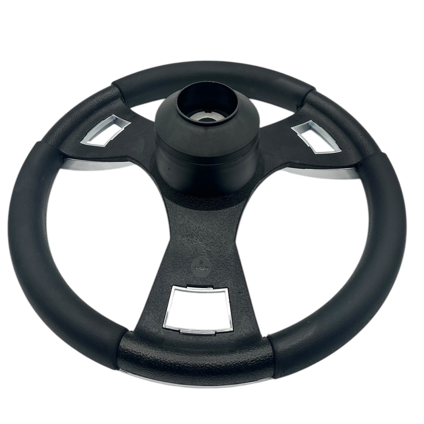 Model M13C Black & Chrome Steering Wheel fits all CLUB CAR DS Golf Carts