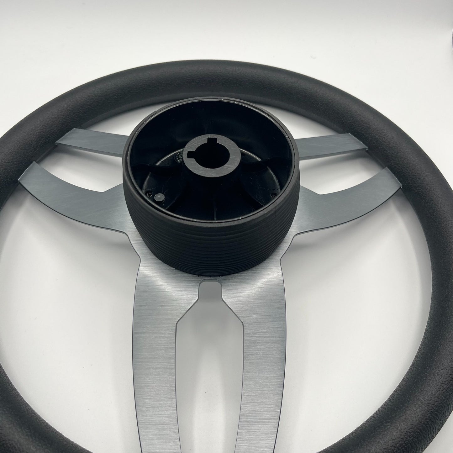 Cabrio Boat Steering Wheel Gray Brushed Alum Spoke | Gussi Italia