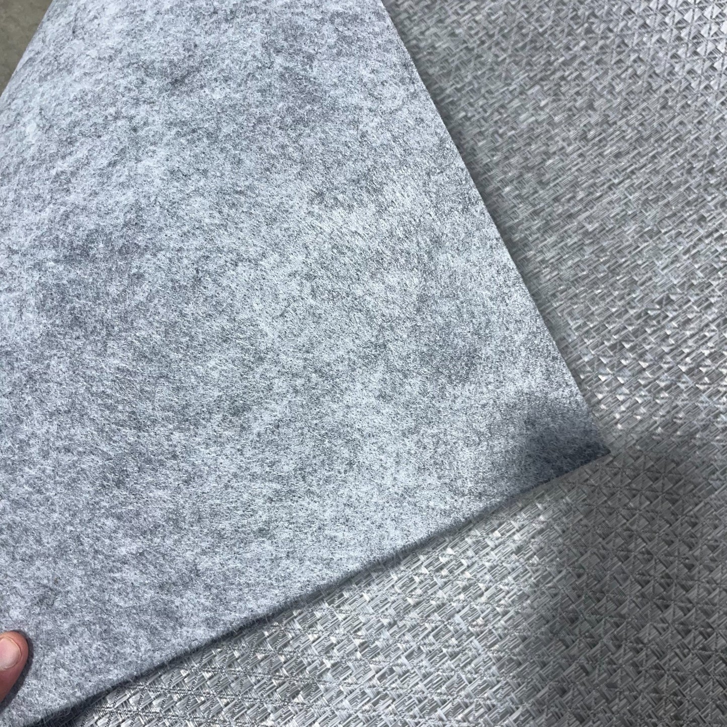 Woven Vinyl Flooring | Ribbon - Silver Lining | 8'6" W | Choose Your Length