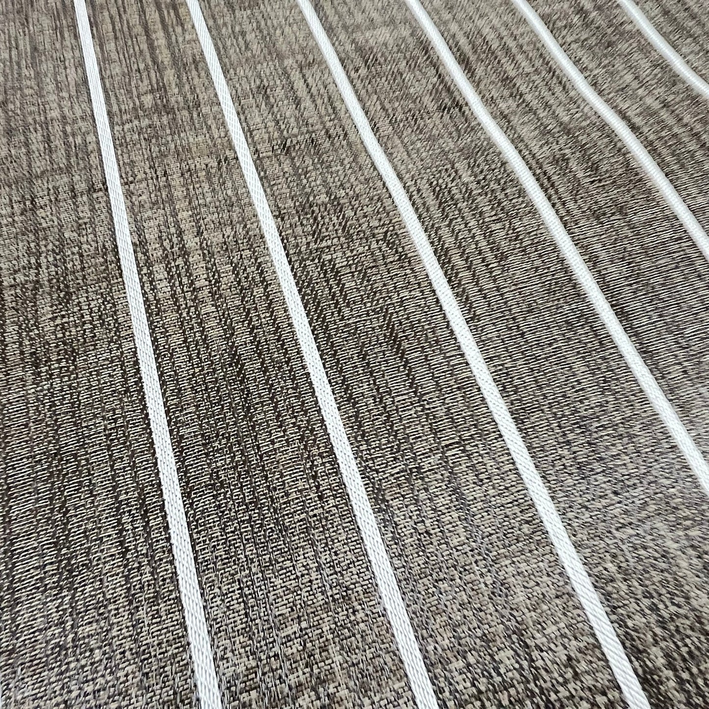 Woven Vinyl | Elmwood Teak - Leather Bound | 8'6" Wide | Choose Your Length