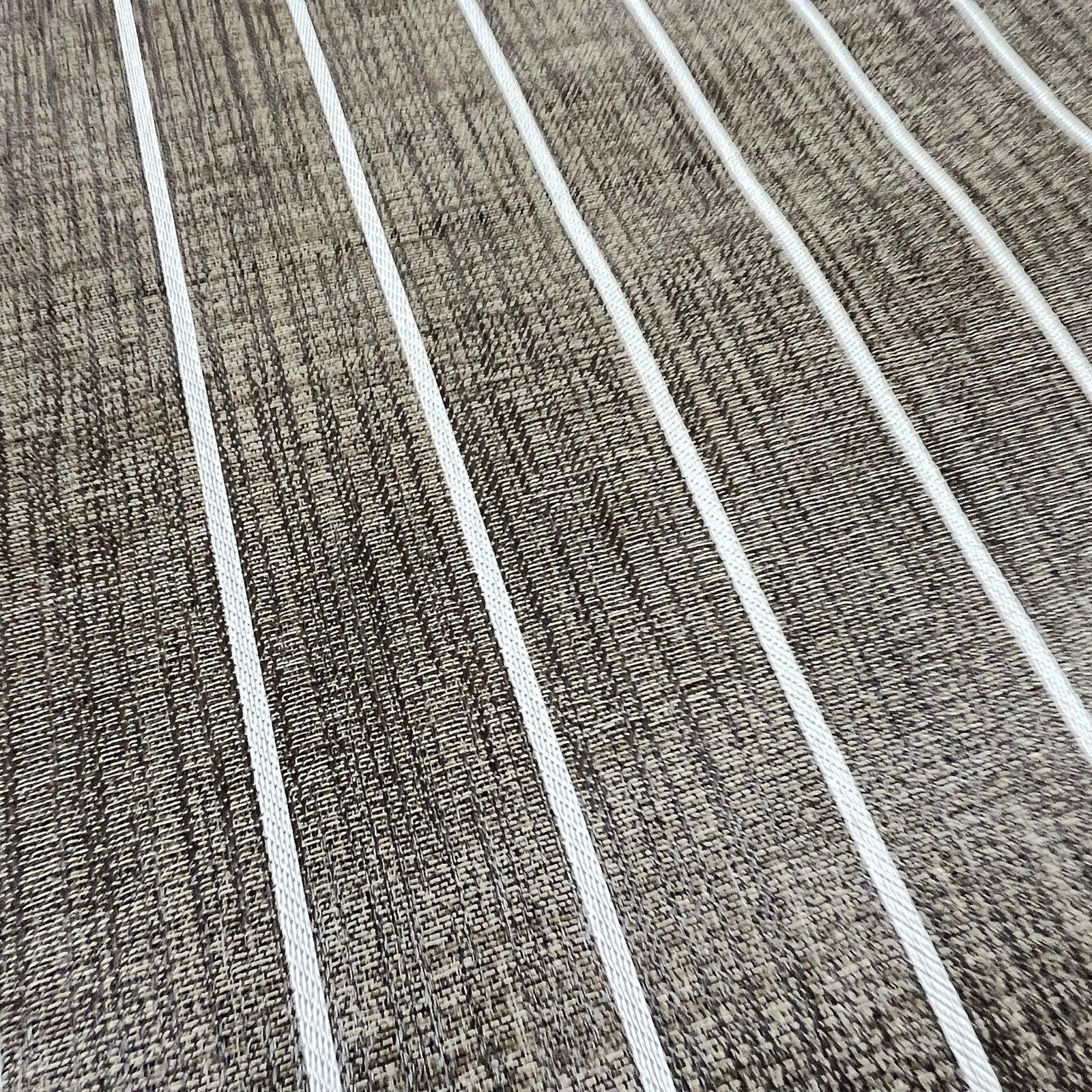 Woven Vinyl | Elmwood Teak - Leather Bound | 8'6" Wide | Choose Your Length