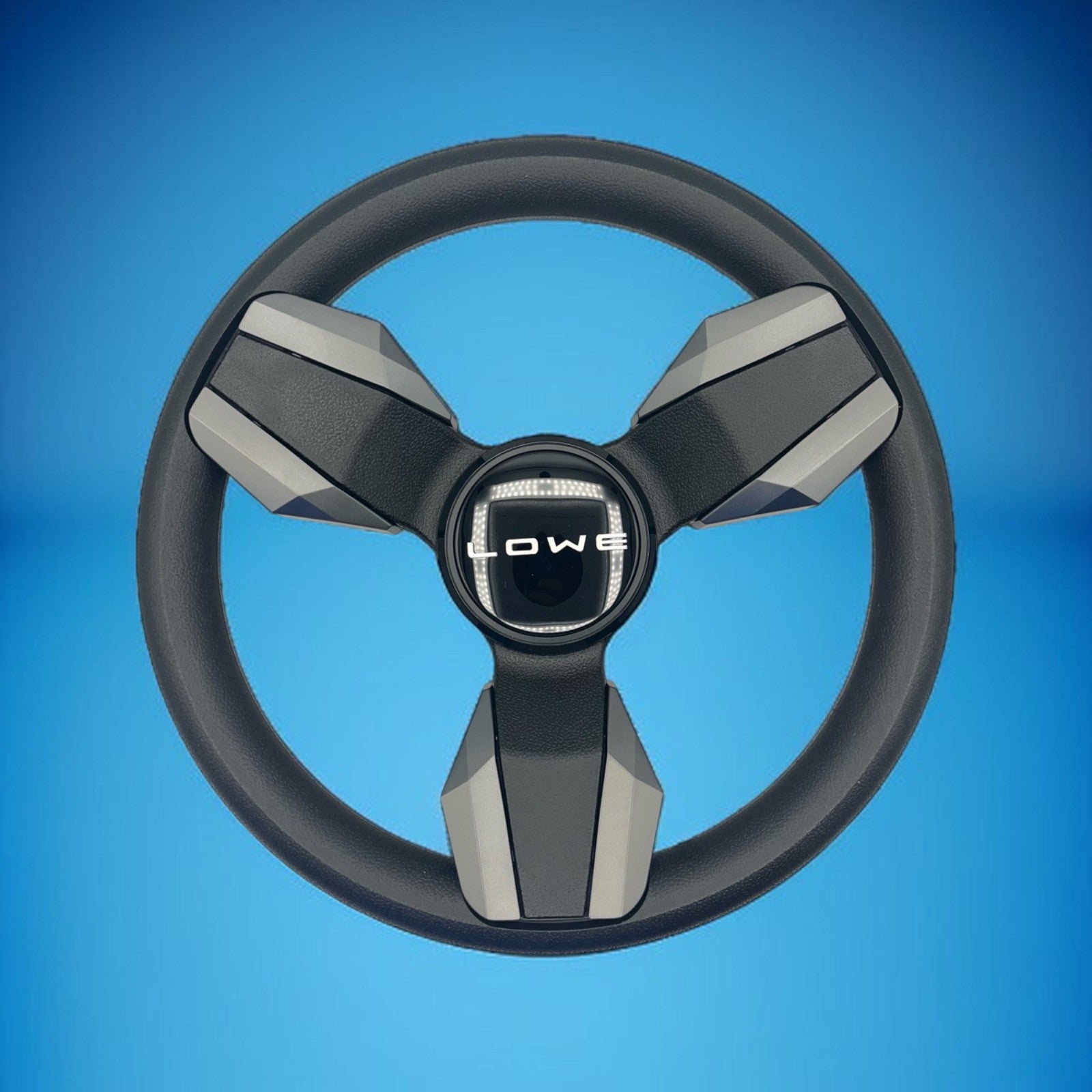 Collina Boat Steering Wheel Dark Gray Inserts - Lowe - Keyed ONLY