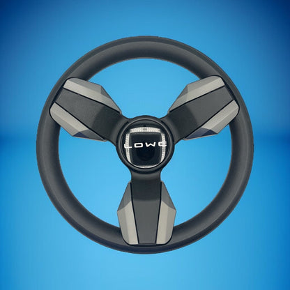 Collina Boat Steering Wheel Dark Gray Inserts - Lowe - Keyed ONLY