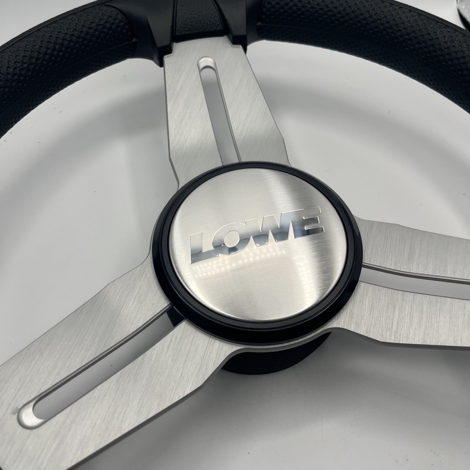 Model 15 Marine Steering Wheel Brushed Alum Spokes | Lowe Boats