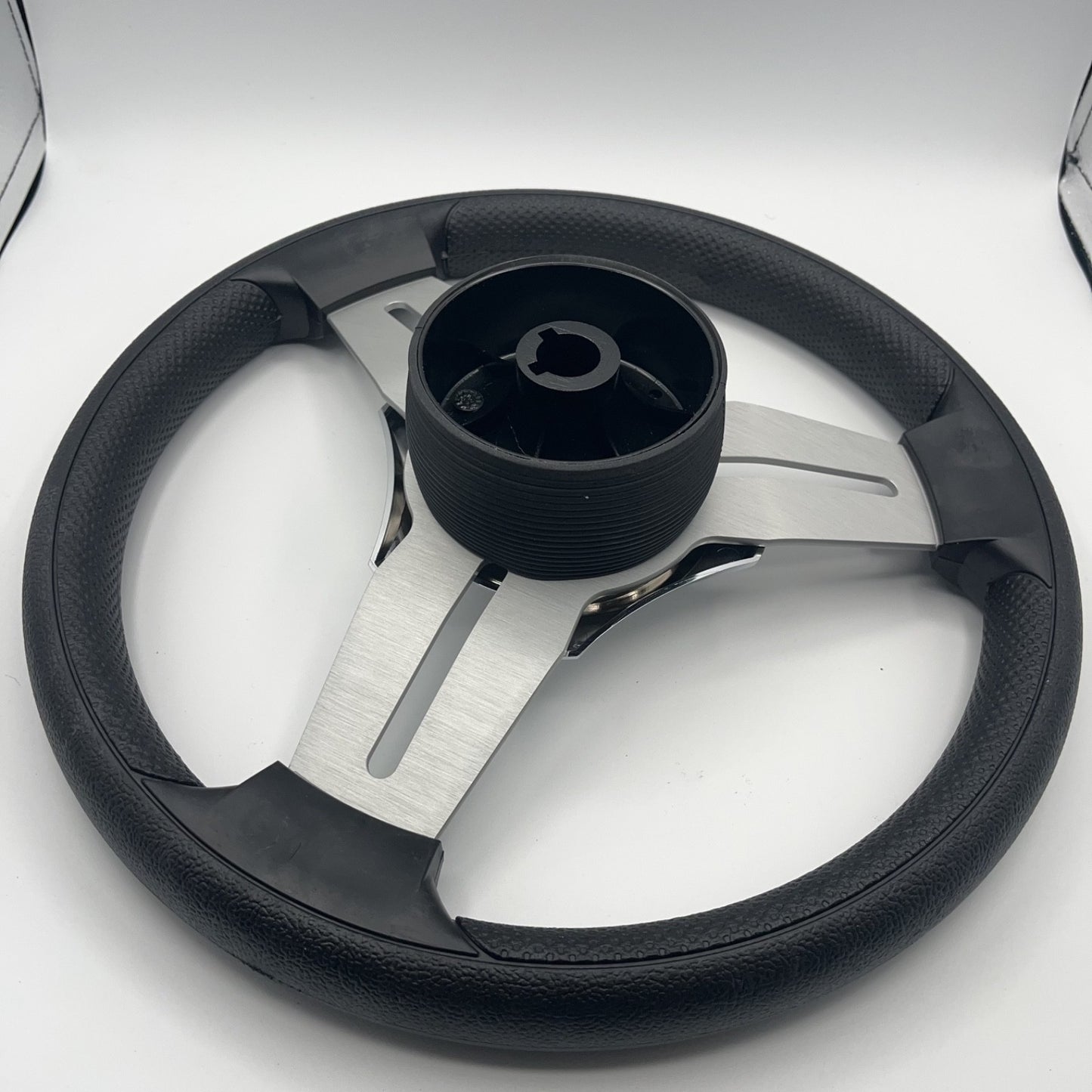 Model 15A Marine Steering Wheel Brushed Alum Spokes | Gussi Italia Cap