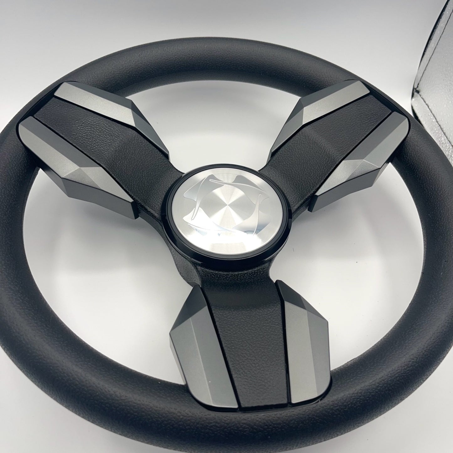 Collina Boat Steering Wheel Dark Gray Inserts - Stingray - Keyed ONLY