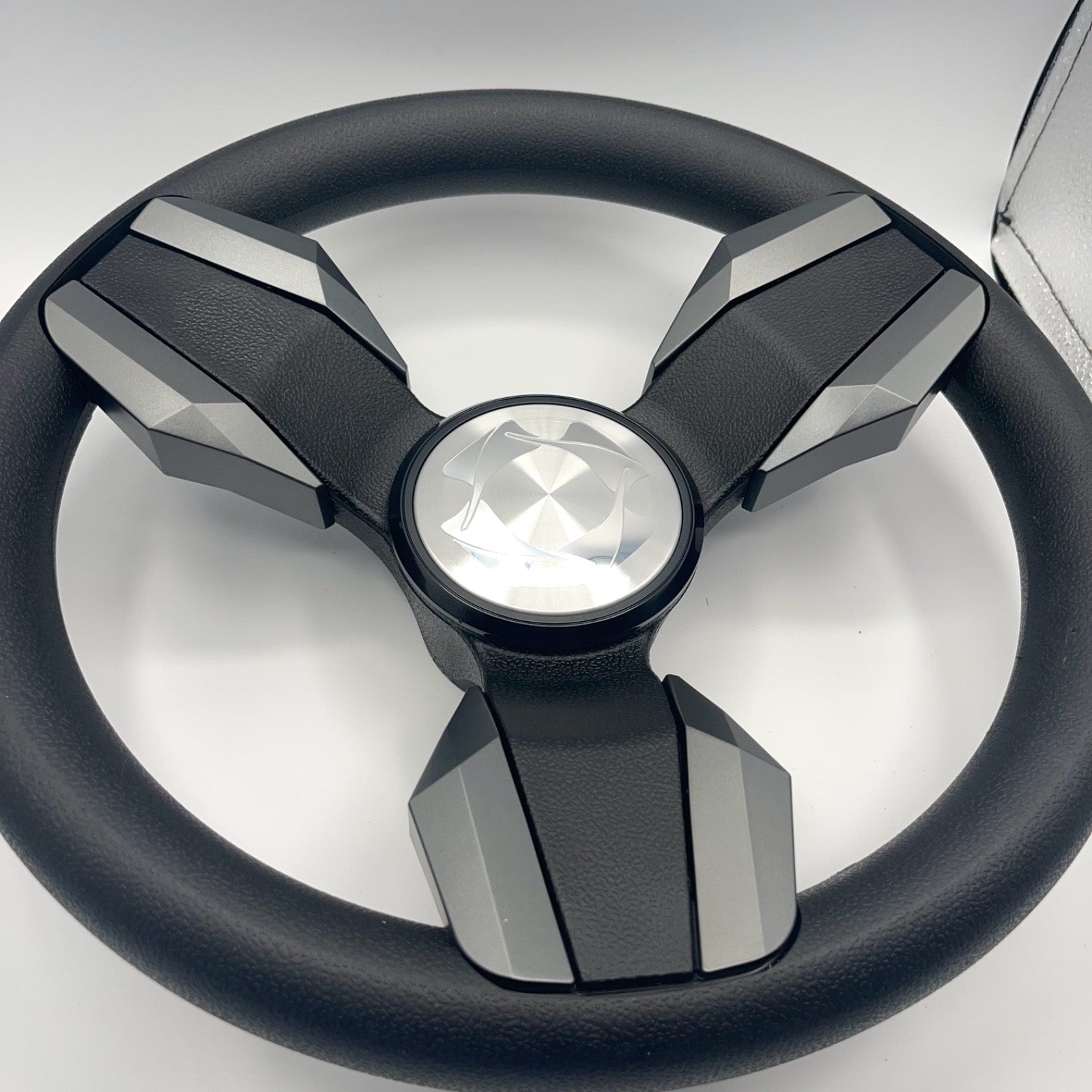 Collina Boat Steering Wheel Dark Gray Inserts - Stingray - Keyed ONLY