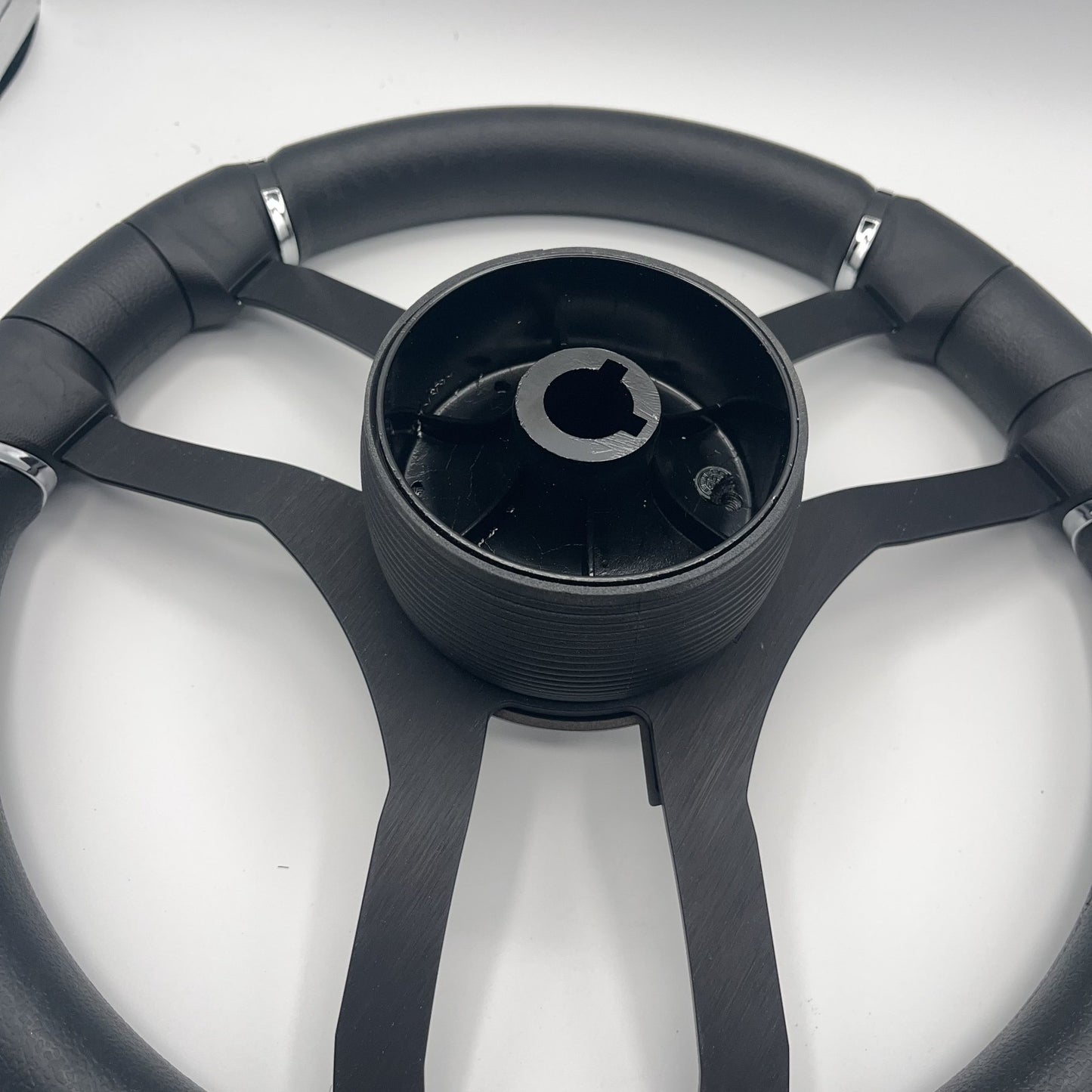 Malera Boat Steering Wheel Black Aluminum Spokes | Moomba Boats