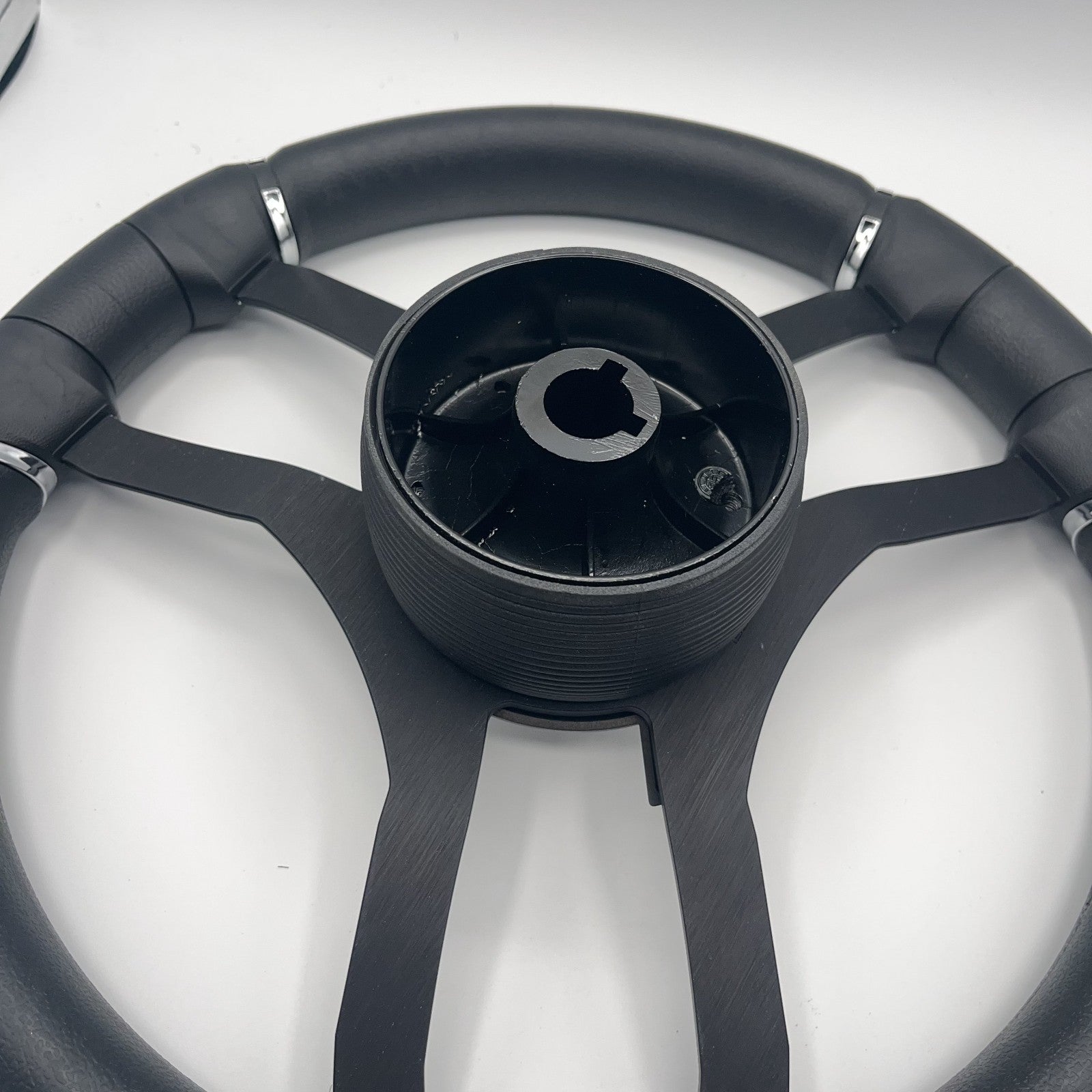 Malera Boat Steering Wheel Black Aluminum Spokes | Moomba Boats