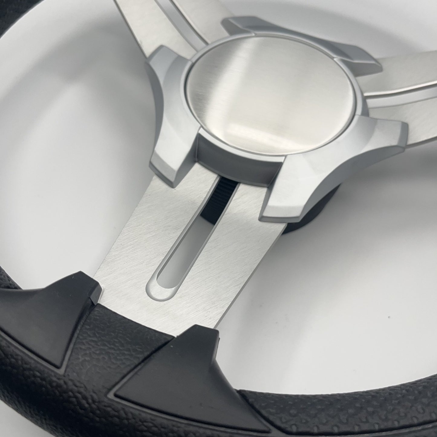 Model 15 Marine Steering Wheel Brushed Aluminum Spokes | Blank Center