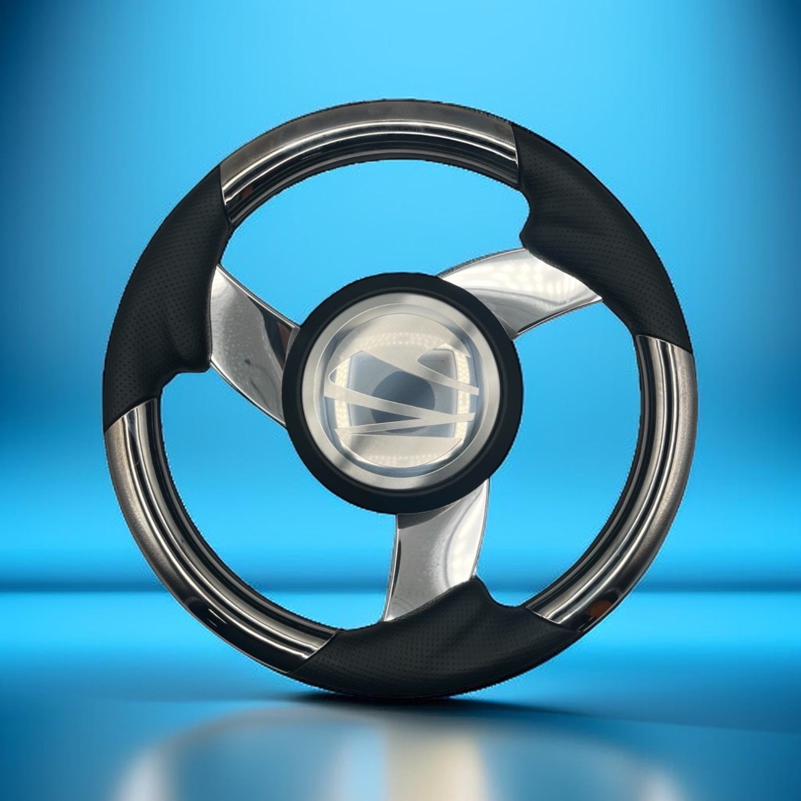 Model M533 Boat Steering Wheel Polished Aluminum Spoke | Tige