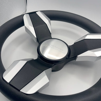 Collina Boat Steering Wheel Brushed Inserts - Keyed ONLY