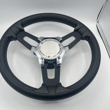 Model 15 Boat Steering Wheel Black Brushed Alum Spokes |Legend