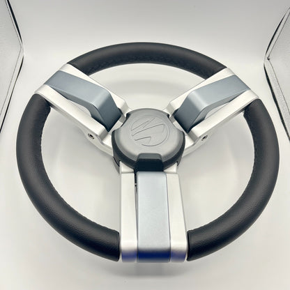 Gussi Italia Marine Steering Wheel Multi Color Gray Aluminum Wheel | Tige