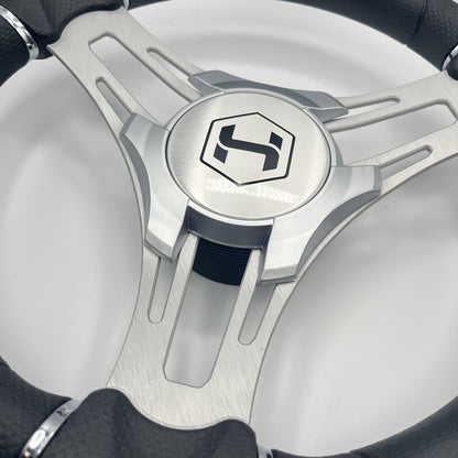Verona Boat Steering Wheel Brush Alum Spoke | Harris Pontoon