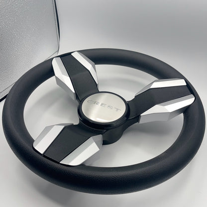 Collina Boat Steering Wheel Brushed Inserts - Keyed ONLY
