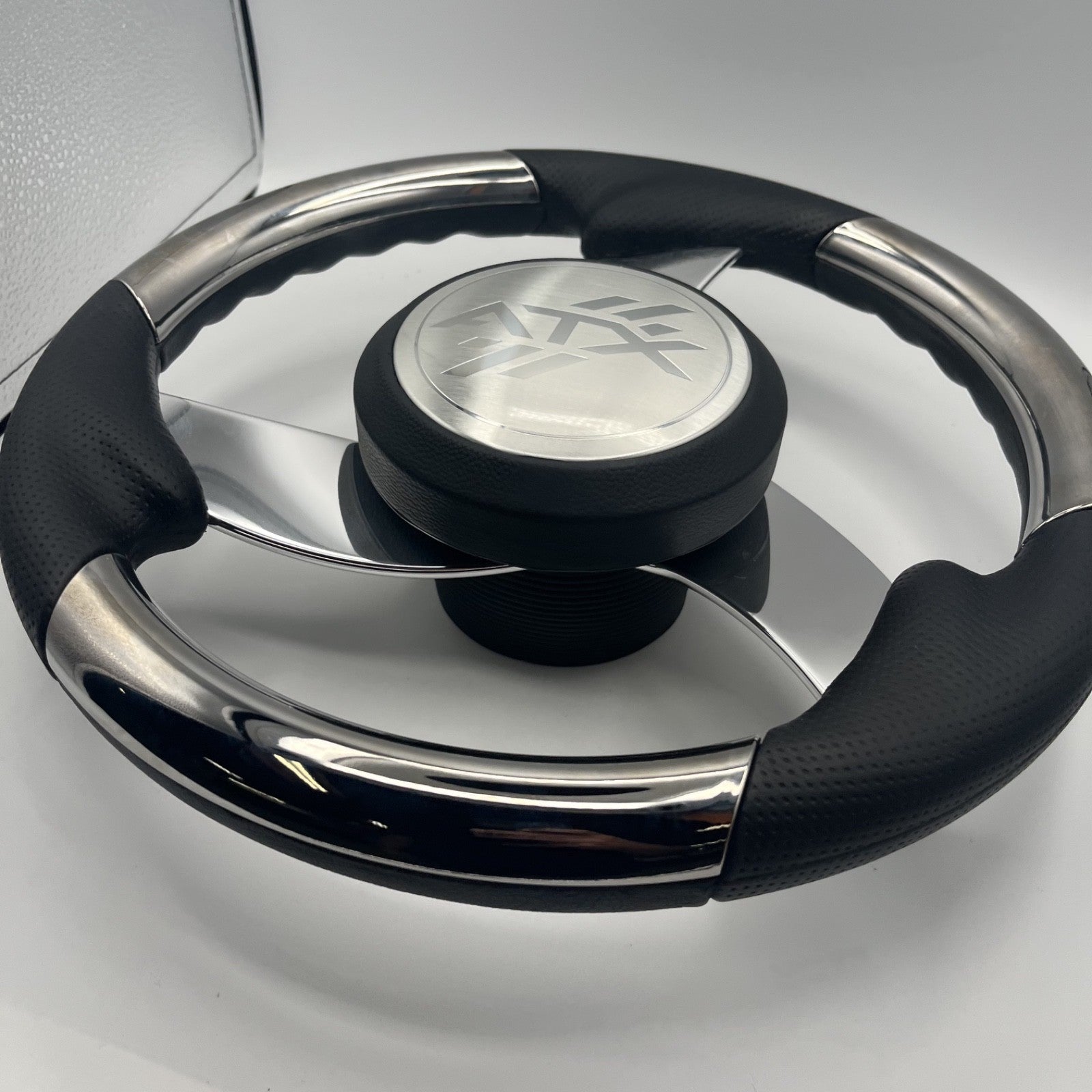 Model M533 Boat Steering Wheel Polished Aluminum Spokes | ATX