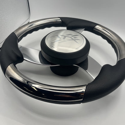 Model M533 Boat Steering Wheel Polished Aluminum Spokes | ATX