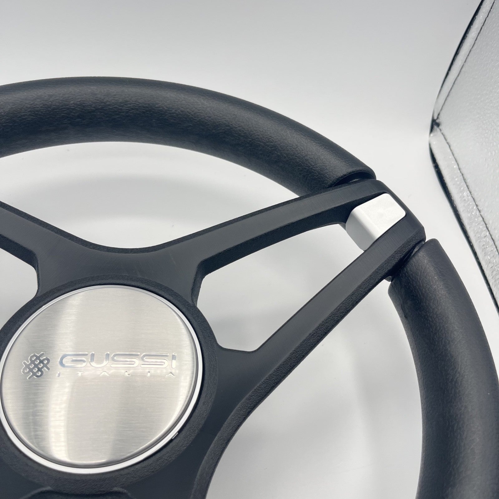 Molino Black w/Soft Touch Urethane Rim Boat Steering Wheel | Gussi