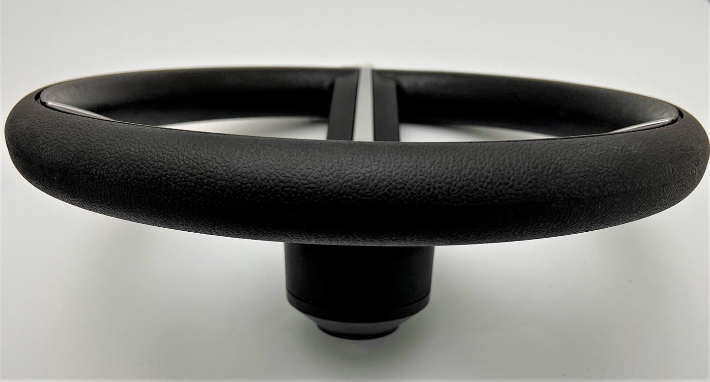 Brenta Black & Silver Golf Cart Steering Wheel for CLUB CAR PRECEDENT