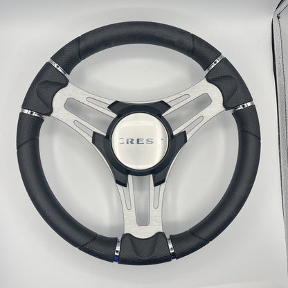 Verona Boat Steering Wheel Brush Alum Spoke | Crest Boats