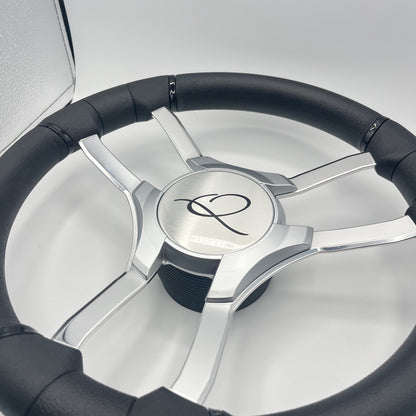 Malera Boat Steering Wheel Chrome Spokes | Apex Q Star