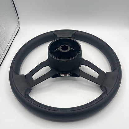 Gussi Italia Boat Model 15 Steering Wheel Black Brushed Alum Spokes |Legend