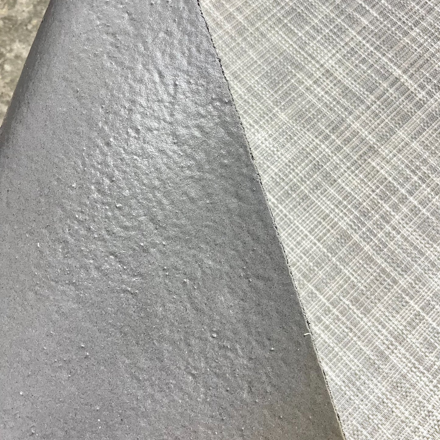 Woven Vinyl Flooring | IKAT - White Silver | 6' Width | Choose Your Length