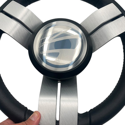 Gussi Italia Marine Steering Wheel Stainless Steel Spoke Soft Touch Rim | Tige