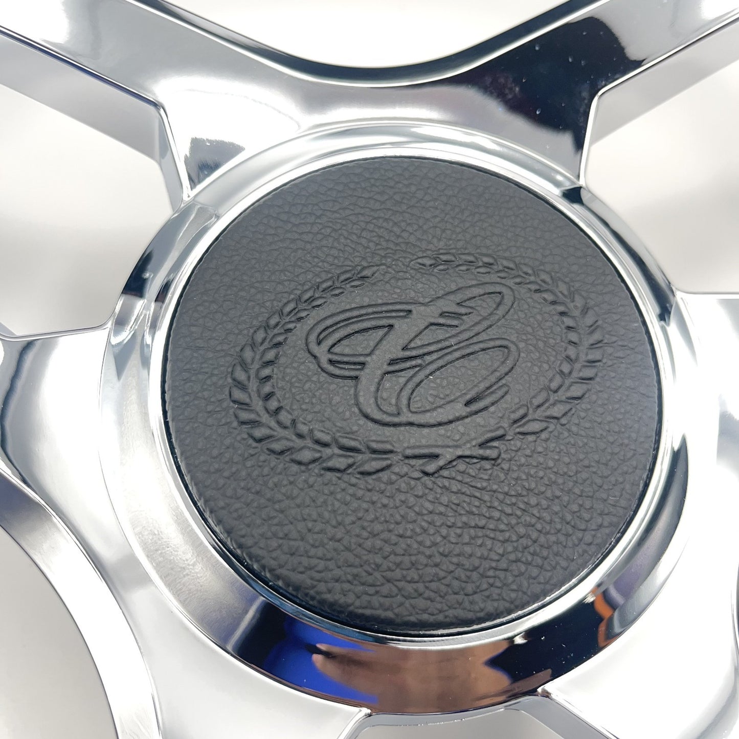 Cobalt Boat Steering Wheel Plastic Spoke Leather Stitched Rim | Cobalt Logo