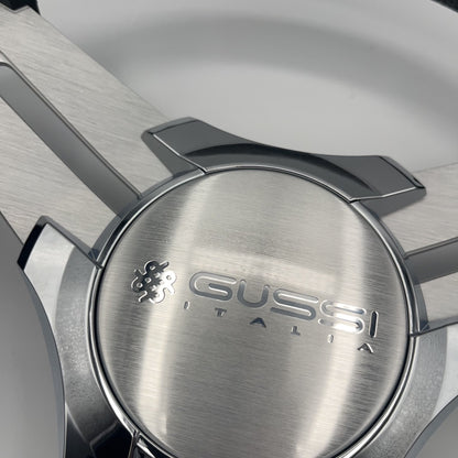 Model 15A Marine Steering Wheel Brushed Alum Spokes | Gussi Italia Cap