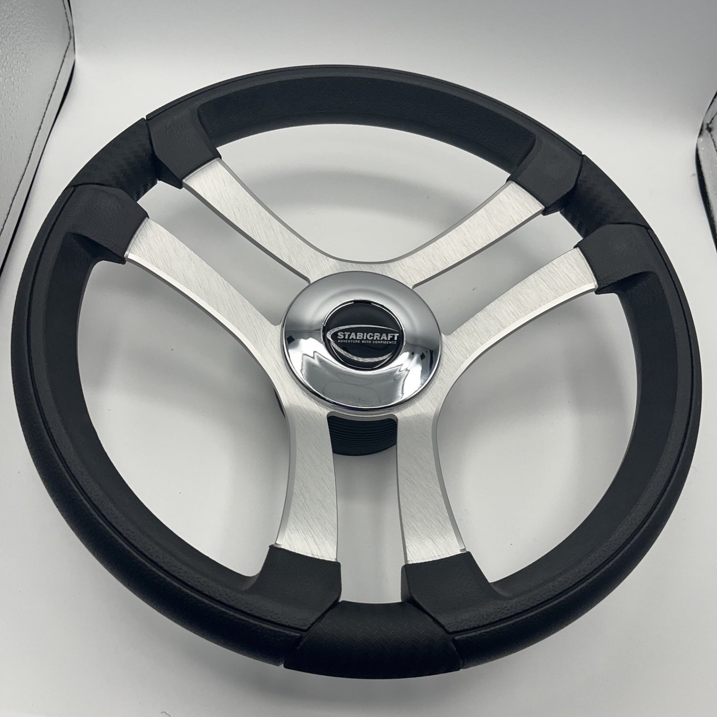 Benaco Boat Steering Wheel Brushed Aluminum Spokes | Stabicraft