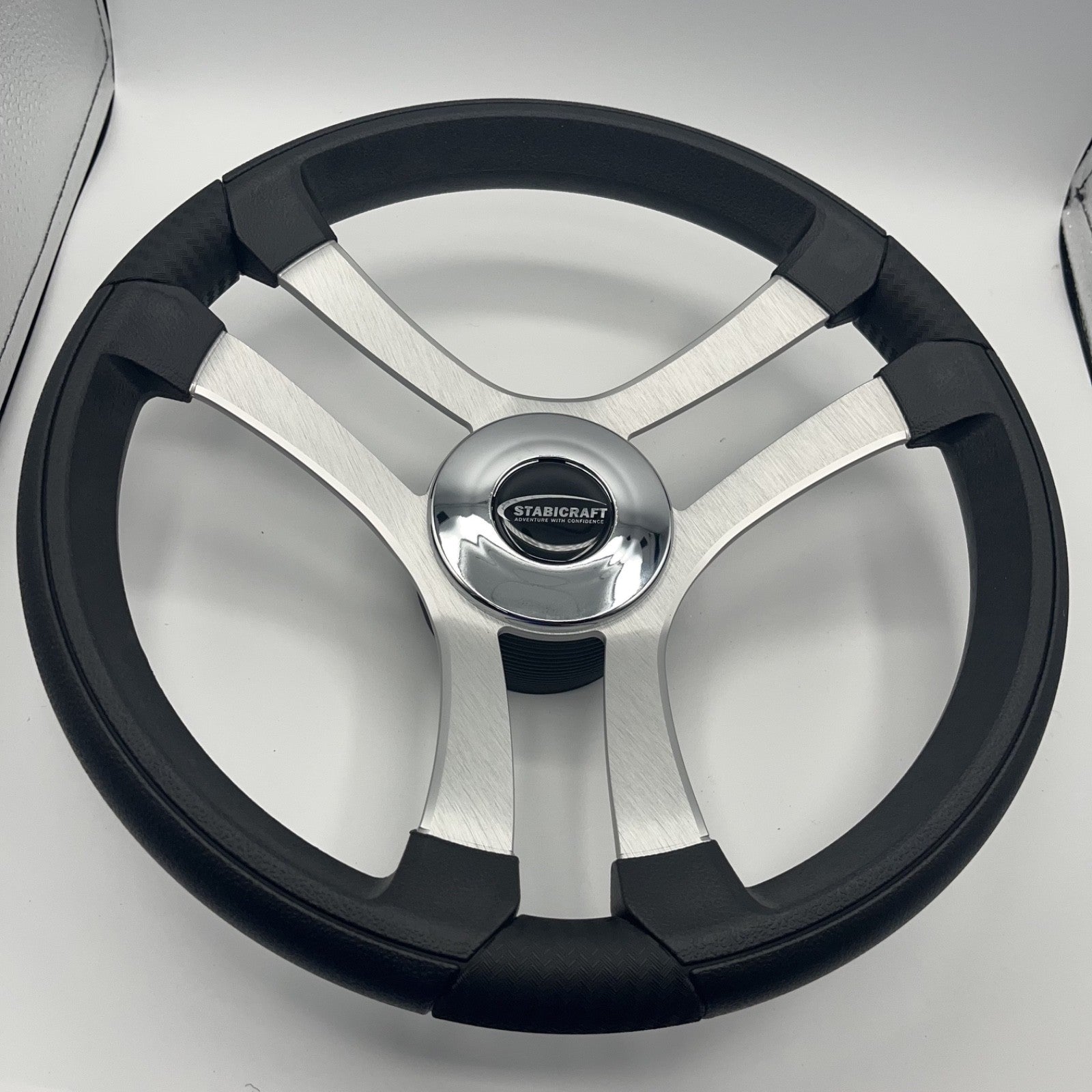 Benaco Boat Steering Wheel Brushed Aluminum Spokes | Stabicraft