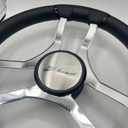 Malera Boat Steering Wheel Chrome Spokes | SeaRay