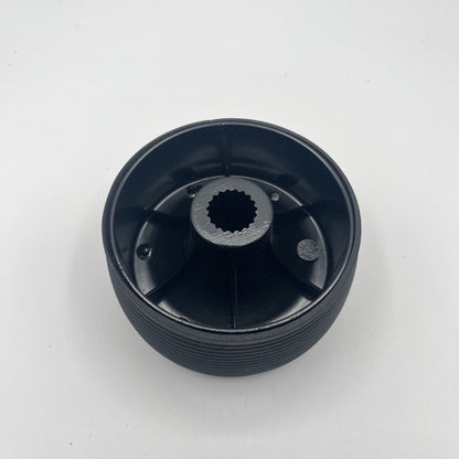 Molinara Marine Steering Wheel Black Brushed Alum Spokes | Moomba