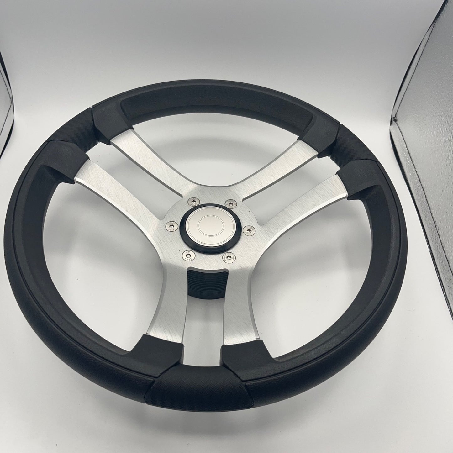 Benaco Boat Steering Wheel Brushed Aluminum Spokes | Target Snap-in