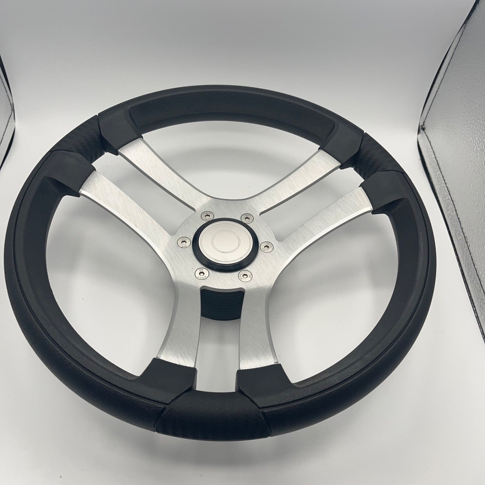 Benaco Boat Steering Wheel Brushed Aluminum Spokes | Target Snap-in