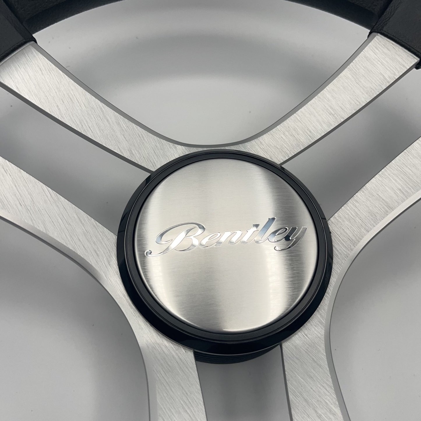 Benaco Boat Steering Wheel Brushed Aluminum Spokes | Bentley