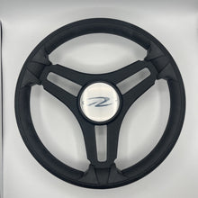 Gussi Italia Marine Steering Wheel Black Brush Metal Spokes |Regal
