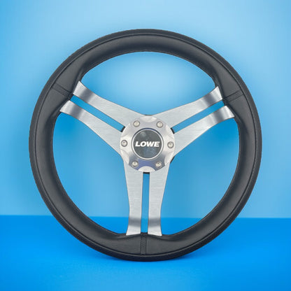 W208 Steering Wheel Gray Brushed Alum Spoke | Lowe Boats