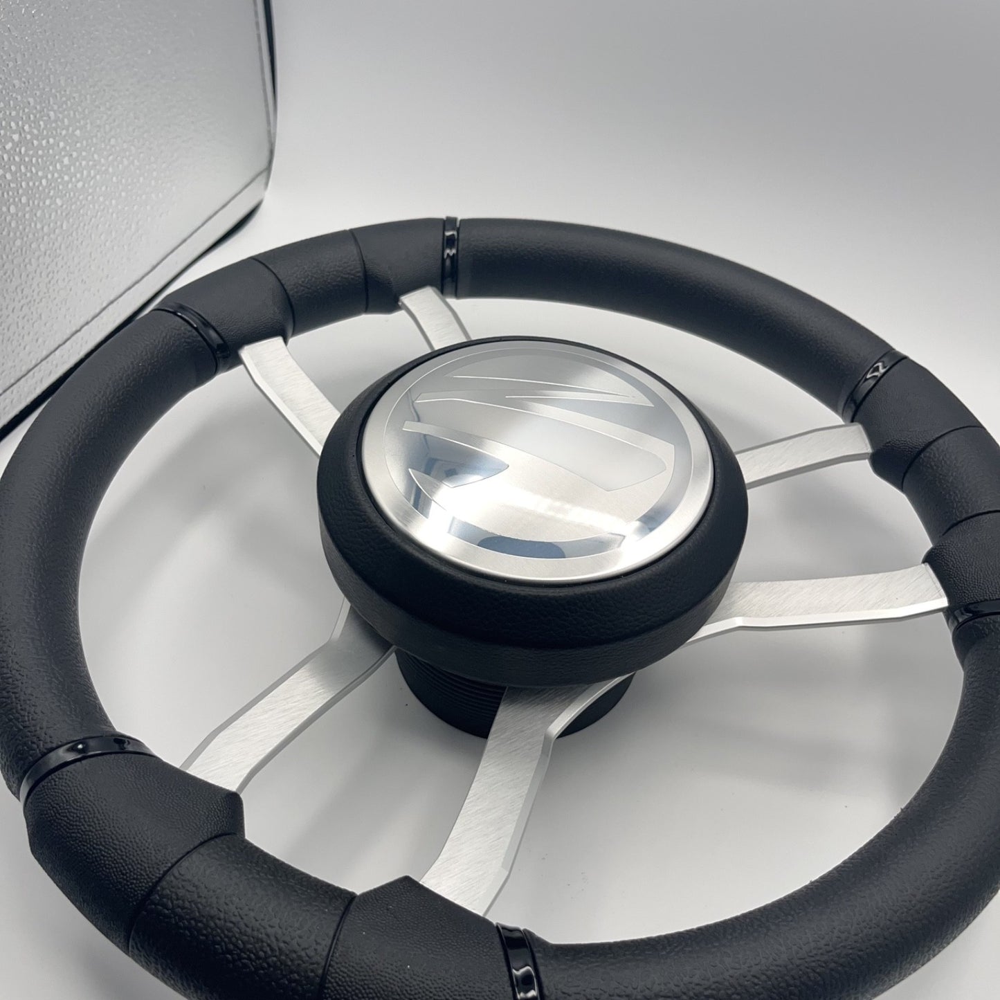 Malera Boat Steering Wheel Brushed Aluminum Spokes | Tige Boats