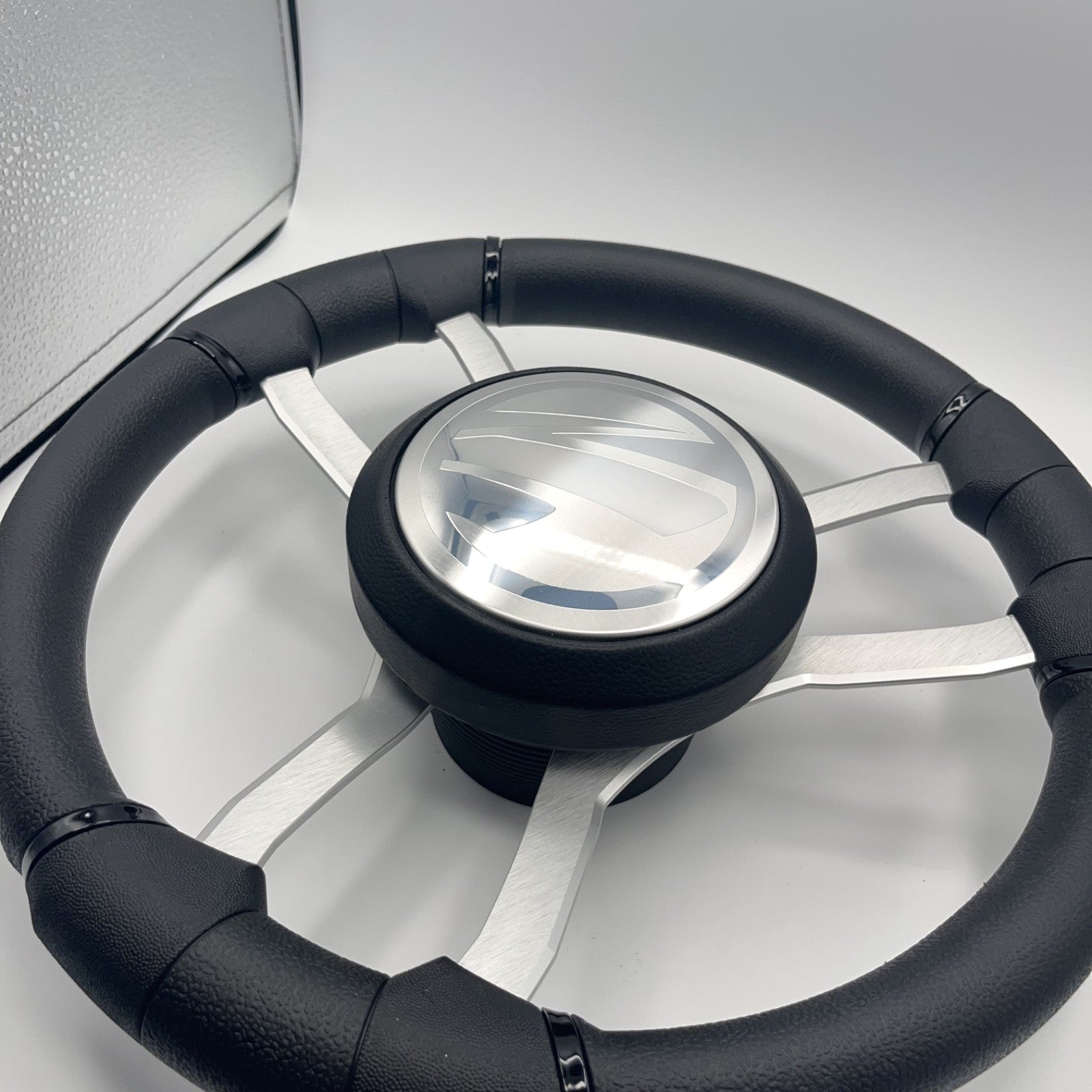 Malera Boat Steering Wheel Brushed Aluminum Spokes | Tige Boats