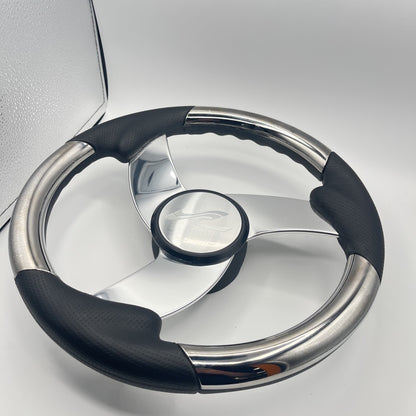 Model M533 Boat Steering Wheel Polished Alum Spoke | Sea Ray