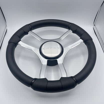 Malera Boat Steering Wheel Chrome Spokes | Crest